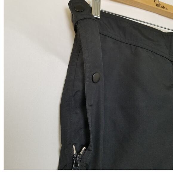 Ridge Black Nylon Hiking Pants Side Leg Zippers Elastic Adjustable Waist Size XL - Picture 5 of 11